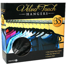 Hangers Velvet Touch 35ct  Hangers Clothes Hangers Housekeeping Organization  - £15.55 GBP