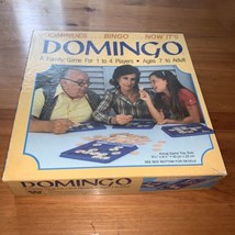 1982 Domingo Board Game-Whitman-Dominoes/Bingo-1 to 4 Players-Complete - £10.24 GBP