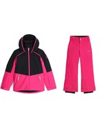 Spyder Girls Snowsuit Ski Set Conquer Jacket &amp; Olympia Pants Size 14 Gir... - £109.51 GBP