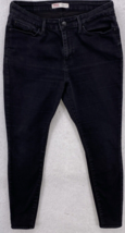 Levis Strauss Signature Jeans Womens Size 14  Mid-Rise Modern Slim Black... - $13.85