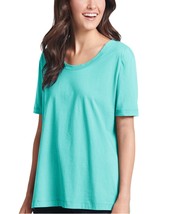 Jockey Womens Sleepwear Cotton Short Sleeve Sleep T-Shirt,Turquoise,Small - £23.30 GBP