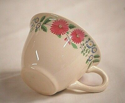 Primary image for Vintage Tea Cup Coffee Mug w Pink & Blue Dainty Flowers Unknown Maker
