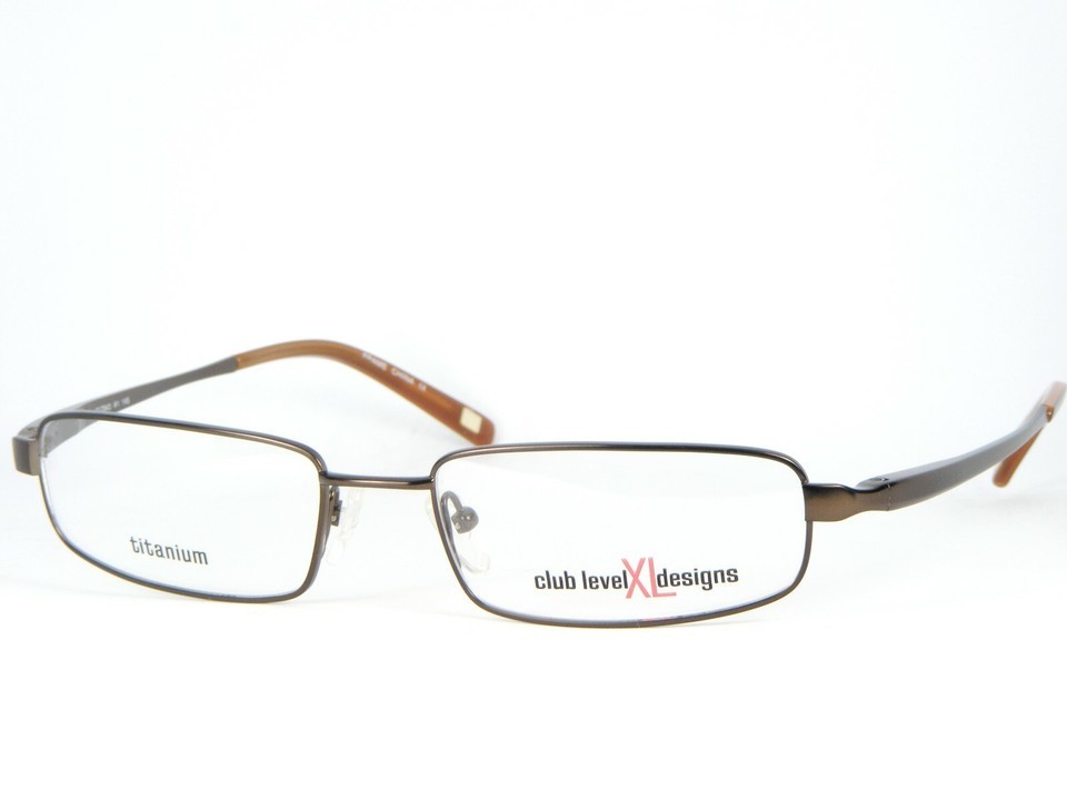 Club Level XL Designs SILVER DOLLAR CLD943 #1 BROWN EYEGLASSESS 55-18-145mm - $21.29