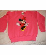 Minnie Mouse on a Coral Youth Sweatshirt size M/7-8  - $21.88 CAD