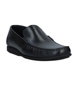 A.Testoni Men Italy Black Leather Loafer  Driving Shoes Moccasins Sz US ... - £197.82 GBP