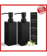 Matte Black 12oz Soap Dispenser Set - Perfect for Stylish Kitchens &amp; Bat... - $48.94 CAD