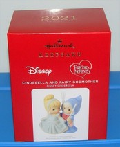 Cinderella And Fairy Godmother 2021 Hallmark Ornament Limited Precious Moments - £51.75 GBP