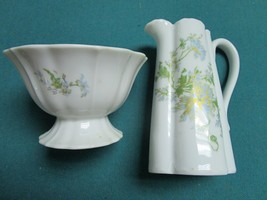 Haviland Limoges France -Margaux pattern - creamer and open sugar [88 - $55.43