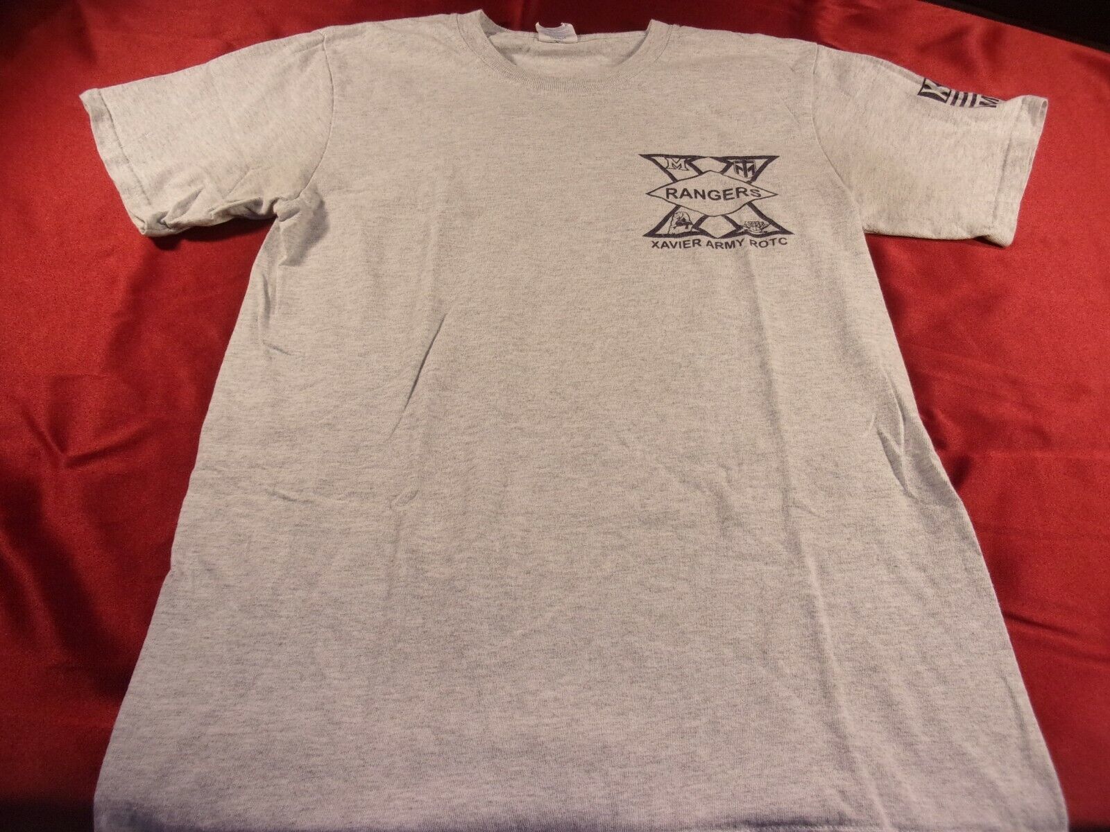 VERY RARE 2017 XAVIER UNIVERSITY'S BEST RANGER CADET GRAY SHIRT SMALL - £46.22 GBP