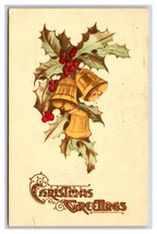 Bells And Holly Christmas Greetings 19112 DB Postcard U11 - £3.08 GBP