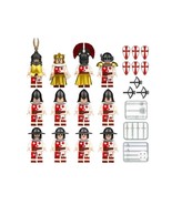 Building Red And White Knight With King Army Castle Soldier 12s Minifigu... - $76.10 CAD