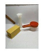 Vintage Tupperware Jifi Sift Sifter White 610 Powdered Sugar Sift-it But... - $820.07 MXN