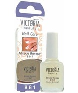 VICTORIA BEAUTY NAIL HARDNER 8 in 1 miracle therapy 12 ml.(PACK OF 5) - $30.77