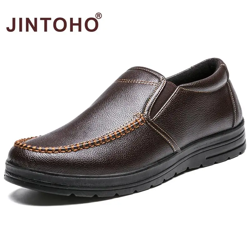 Men Loafers Light Leather Casual Shoes Autumn Male Outdoor Walking Shoes... - $44.21