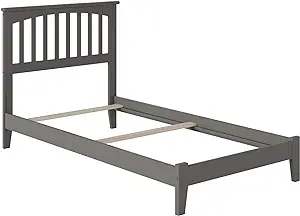 Atlantic Furniture AR8711039 Mission Traditional Bed, Twin XL, Grey - $371.99
