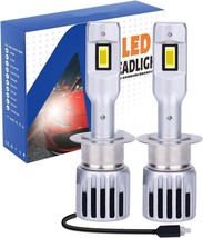 2 Pack H1 LED Headlight Bulb,1:1 Mini Size LED Bulbs High and Low Beam 600% - £19.26 GBP