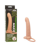Performance Maxx Rechargeable Ribbed Dual Penetrator Ivory - $58.50