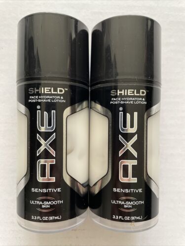Primary image for 2pk Axe Shield Sensitive Face Hydrator Post Shave Lotion Ultra Smooth 3.3oz NEW