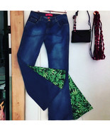 Bohemian Upcycled Bell Bottomed Jeans / Women’s Clothing / Size 7 - $59.00