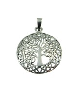 Handcrafted 925 Sterling Silver Celtic Wreath Tree of Life Yggdrasil Pen... - £20.24 GBP