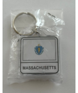 Massachusetts State Flag Key Chain 2 Sided Key Ring - £3.95 GBP