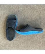 HOKA One One Ora Recovery Slide Sandals Unisex Mens size 10 Black &amp; Blue... - $36.41