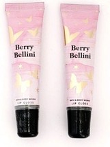 Bath & Body Works Beere Bellini Lip Gloss Feuchtigkeitscreme .1390ml Set Von 2 - $15.74