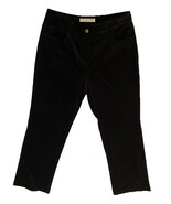 Geoffrey Beene Black Velour Stretch Jeans Size 8R - €21,16 EUR