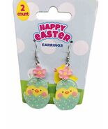 Easter Bunny Holding Egg Figure Hook Earrings - €14,42 EUR