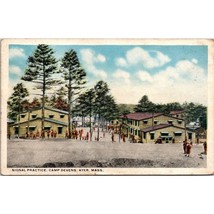Antique WWI Postcard, YMCA Signal Practice Camp Devens Ayer Massachusetts - £14.70 GBP