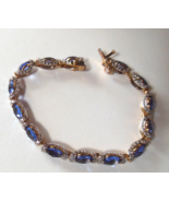 Ross Simons Gold Vermeil Sterling Silver Tennis Bracelet 7.5&quot; - $206.03 CAD