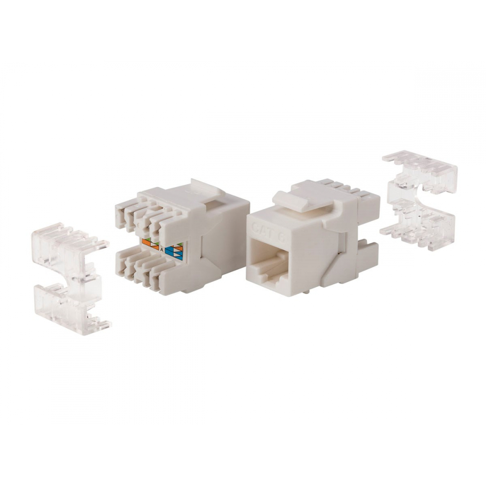 Monoprice 15694 MONOPRICE CAT6 RJ45 180-DEGREE DUAL IDC KEYSTONE FOR 22-... - $22.10