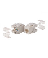 Monoprice 15694 MONOPRICE CAT6 RJ45 180-DEGREE DUAL IDC KEYSTONE FOR 22-... - $31.49 CAD