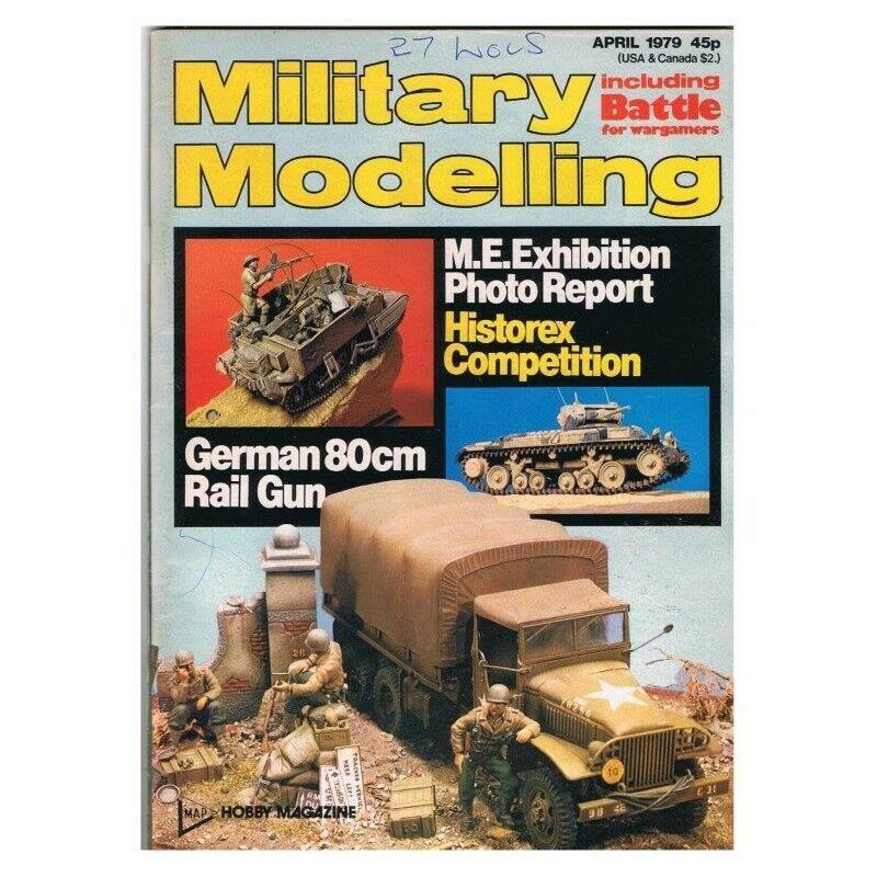 Primary image for Military Modelling Magazine April 1979 mbox202 German 80cm Rail Gun - M.E.Exhibi