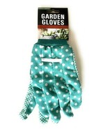 Gardening Gloves with Safety Grip Dots, Drk Green/White,  Garden Depot - $13.45 CAD