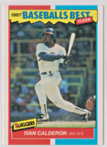 Ivan Calderon Chicago White Sox Of 1987 Fleer Baseballs Best Card # 7 Near Mint - £1.23 GBP