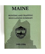 Maine 1995-96 Hunting &amp; Trapping Regulations Vintage 1st Printing Bookle... - $371.81 MXN