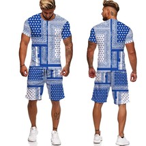 New 3D Printed T-shirt and Shorts  ana Pattern  Summer Men&#39;s Casual  Suit  Traui - £63.47 GBP