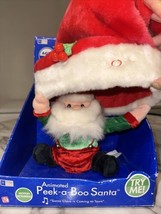 2005 NEW Gemmy Peek A Boo Santa Animated Musical Plush NIB Motion Activated VNTG - $29.95