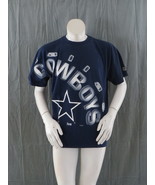 Dallas Cowboys Shirt (VTG) -Front Big Script Graphic -By Starter - Men&#39;s... - $65.00