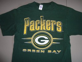 Green VINTAGE 1996 Logo 7 Green Bay Packers NFL Football  t-Shirt Fits Adult M - £15.42 GBP