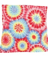 Polar Fleece Large Pillow Sham Cover Tie Dye Design 25 X 26 Handmade - $15.32