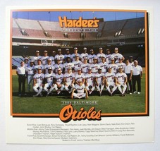 1986 Hardee&#39;s Baltimore Orioles Team Picture - Cal Ripkin, Jr., Fred Lynn - Mlb - £17.59 GBP