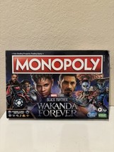 Monopoly: Marvel Studios Black Panther Wakanda Forever Board Game New - $29.95