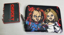 NWT Loungefly Universal Chucky Bride of Chucky Happy Couple Zip Around Wallet - £29.13 GBP