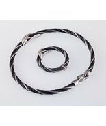 Charriol 18K Gold Und Zweifarbiges Edelstahl Kabelring &amp; Armband Set Mit... - €1.098,23 EUR