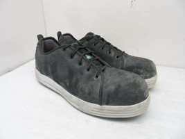 Skecher Men&#39;s Steel Toe Steel Plate Skate Safety Work Shoes 99999071 Black 9.5M - £34.04 GBP