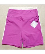 NWT Happily Grey Women&#39;s 5&quot; Inseam Pink &amp; Cream Bike Shorts Set of 2 Siz... - $341.75 MXN
