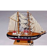 DECOR BOIS VOILE BATEAU MAIN MODELE NAUTIQUE DECOR MAISON OBJET DE COLLE... - $34.06 CAD