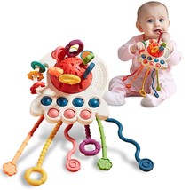 Baby Toys 6 To 12 Months, Sensory &amp; Montessori Toys For 1 Year Old, Octopus Pull - £29.89 GBP